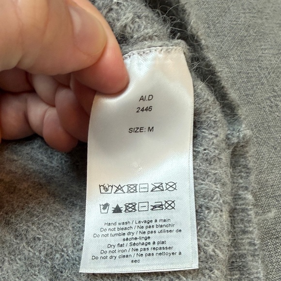 Ganni Light Gray Button-Up Cardigan - Picture 4 of 6